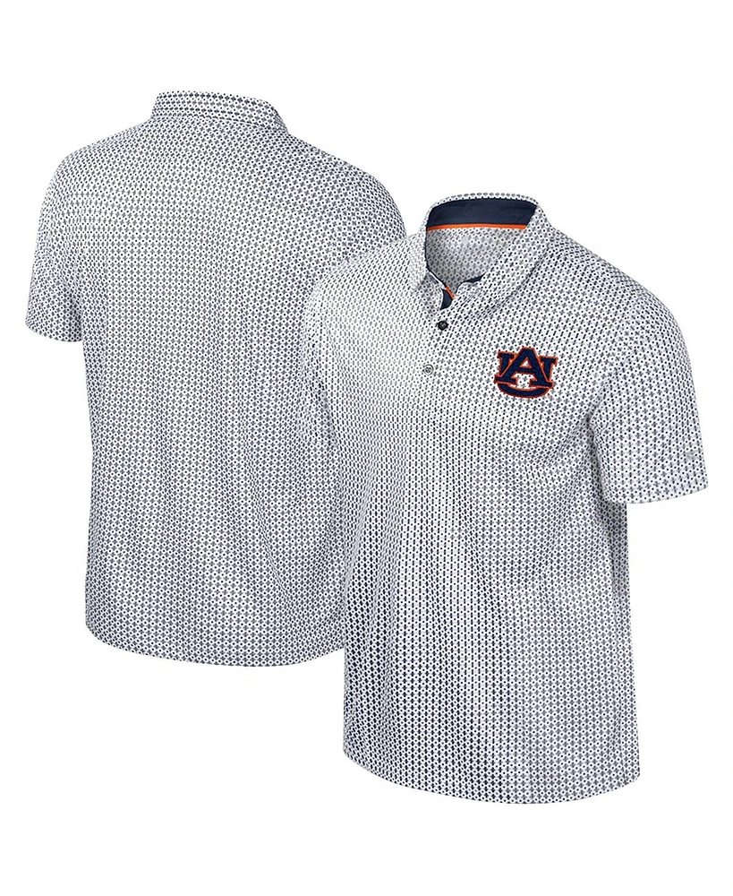 Colosseum Men's Navy Michigan Wolverines Big Tall Marty Rival Polo Shirt