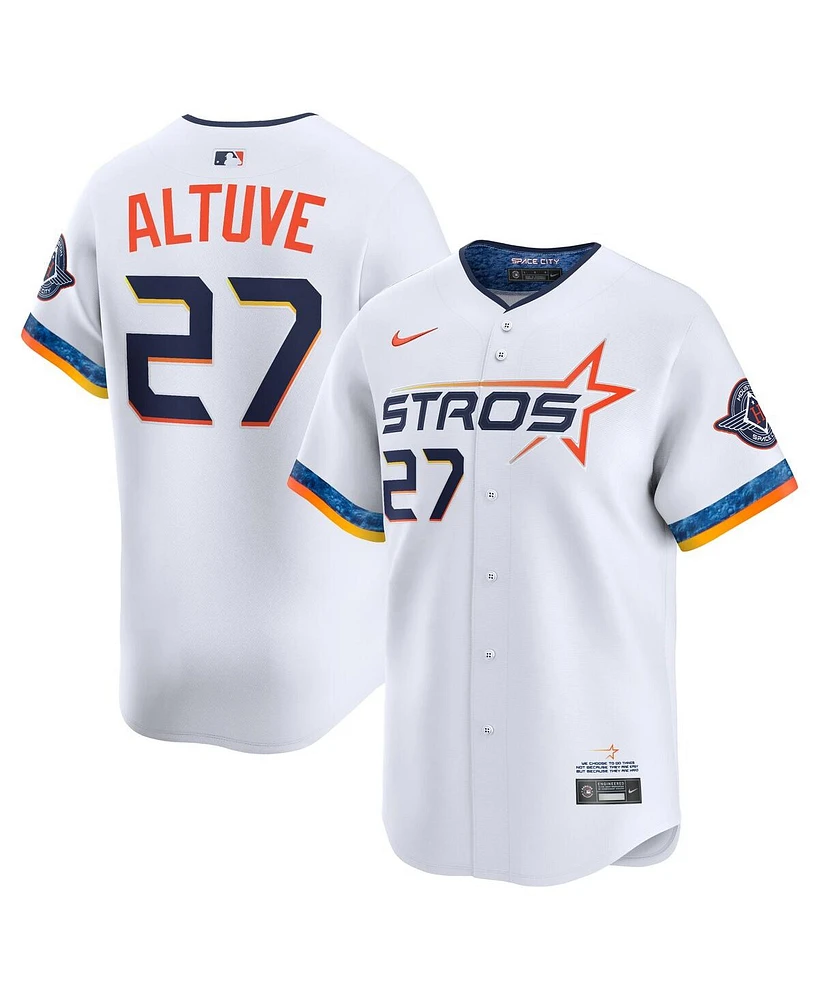 Nike Men's Jose Altuve White Houston Astros 2025 City Connect Limited Player Jersey