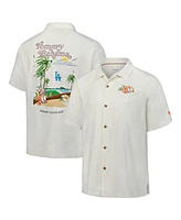 Tommy Bahama Men's White Los Angeles Dodgers Grand Slam Bay Camp Button-Up Shirt
