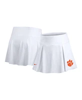 Nike Women's White Clemson Tigers Tennis Skirt with Shorts