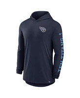 Nike Men's Navy Tennessee Titans Blitz Performance T-Shirt Hoodie