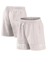 Fanatics Men's Cream Pittsburgh Pirates Elements Swim Shorts