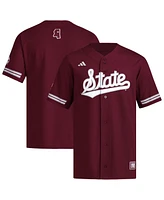 Adidas Men's Maroon Mississippi State Bulldogs Reversible Retro Full-Button Baseball Jersey