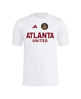 Adidas Men's White Atlanta United Fc 2025 Jersey Hook Aeroready T-Shirt