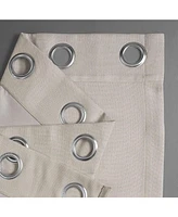 Half Price Drapes Birch Grommet Textured Faux Linen Room Darkening Curtain