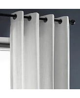 Half Price Drapes Rice White Grommet Heavy Faux Linen Curtain