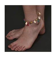 Sohi Women's Tassel Chain Anklet