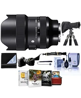 Sigma 14-24mm f/2.8 Dg Dn Art Lens for Sony E, Bundle with Mac Software Kit, RainCoat Rain Sleeve, Cleaning Kit, Flex Lens Shade, Lens Cap Tether, Len