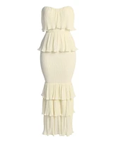 Jluxlabel Women's Casa Blanca Ruffle Dress