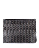 Pre-Owned Goyard Gm Senat Zip Pouch Coated Canvas