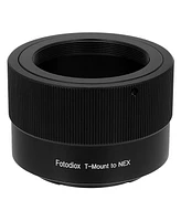 Fotodiox Lens Mount Adapter for T-Mount (T/T-2) Screw Mount Slr Lens to Sony Alpha E-Mount Mirrorless Camera Body
