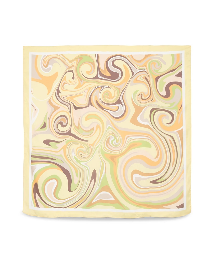 Steve Madden Swirl Away Satin Square Scarf