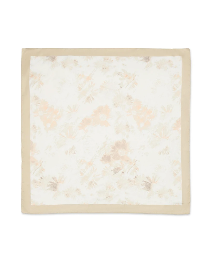 Steve Madden Floral Roads Ahead Satin & Pleated Square Scarf 2-Pc. Set