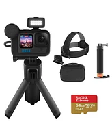 GoPro GoPro HERO12 Black Creator Edition Camera Bundle: GoPro Adventure Kit 3.0 with The Handler & Head Strap, 64GB Memory Card with Adapter Emmy-Winn