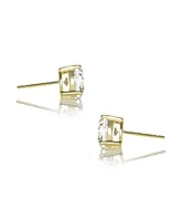 Classic with 7MM Cubic Zirconia Stud Earrings