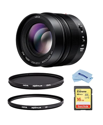 Panasonic Panasonic Lumix G Leica Dg Nocticron Lens, 42.5MM, F1.2 Asph, Professional Mirrorless Micro Four Thirds, Power O.i.s. (Usa) Bundle with Hoya