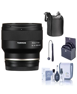Tamron 35mm f/2.8 Di Iii Osd Lens for Sony Fe, Bundle with ProOptic 67mm Kit, Cleaning Kit, Lens Cap Tether, Lens Pouch