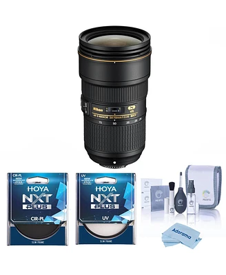 Nikon Af-s Nikkor 24-70mm f/2.8E Ed Vr Lens, Bundle with Hoya 82mm Uv and Cpl Filters