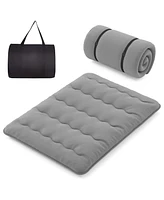 Queen Futon Mattress Japanese Floor Pad Washable Cover Carry Bag