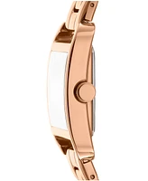 Dkny Women's City Midi Rose Gold-Tone Stainless Steel Bracelet Watch, 35mm