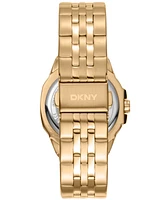 Dkny Women's Brooklyn Midi Gold-Tone Stainless Steel Bracelet Watch, 34mm