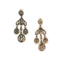 Sohi Women's Trendy Designer Stone Drop Earrings