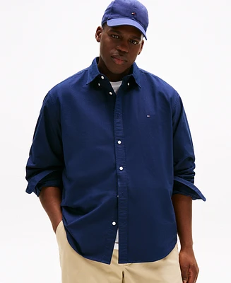 Tommy Hilfiger Men's Big and Tall Heritage Solid Oxford Shirt