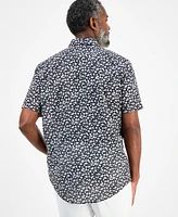 Michael Kors Men's Small Multi Floral Patterned Short-Sleeve Shirt