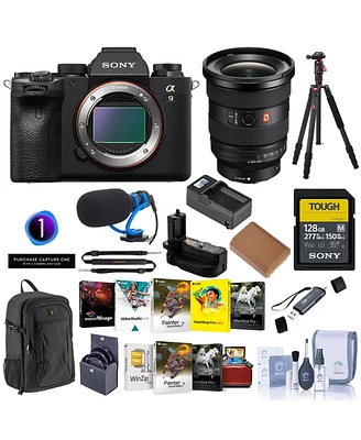 Sony Alpha a9 Ii Mirrorless Camera with Fe 16-35mm f/2.8 Gm Ii G Master Lens, Bundle with Sf-m Series 128GB Memory Card, Subscription Coupon, Np-FZ100