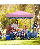Outdoor Pop-Up Canopy Tent with Upf 50+ Sun Protection for Patio or Events
