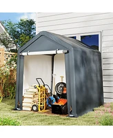 Portable Outdoor Shelter for Motorcycle Storage and Protection
