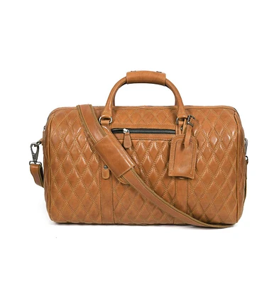 20 Inch Luxor Quilted Leather Duffle Bag