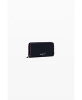 Desigual Women's Medium braided faux leather wallet