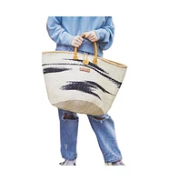 Balance Peace Handmade Sisal Straw Basket Tote Bag