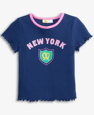 Toddler Girls Ny Pretzel Ribbed Tee, Exclusively at Macy's