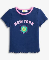 Toddler Girls Ny Pretzel Ribbed Tee, Exclusively at Macy's