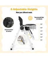 Costway Toddler High Chair Foldable Feeding