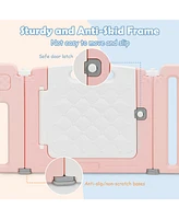 Costway Baby 16 Panels Safety Playpen Safety Activity Play Center