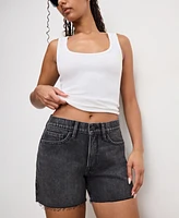 Good American Women's Long Jean Shorts