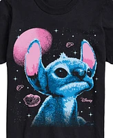 Airwaves Men's Lilo and Stitch Live Action Space Short Sleeve T-Shirt