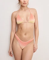 Good American Women's Always Fits Ombre Triangle Bikini Top