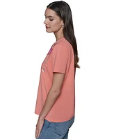Karl Lagerfeld Paris Women's Embellished Graphic T-Shirt