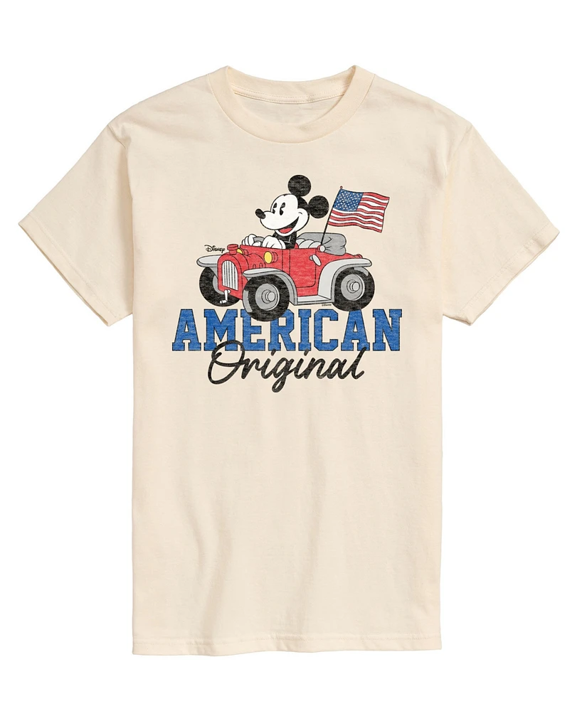 Airwaves Men's Disney Mickey American Original Short Sleeve T-Shirt