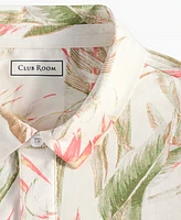 Club Room Men's Hero Short Sleeve Leaf Print Polo Shirt, Exclusively at Macy's