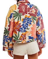 Free People Women's Soleil Printed Cotton Beach Jacket