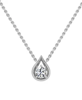 Diamond Tear-Shape 18" Pendant Necklace (1/3 ct. t.w.) 14k White or Yellow Gold