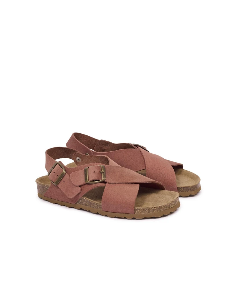 Crossover Buckle Sandal