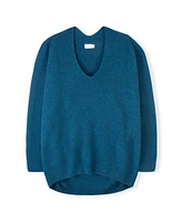 Celtic & Co. Women's Geelong Cocoon V-Neck Sweater