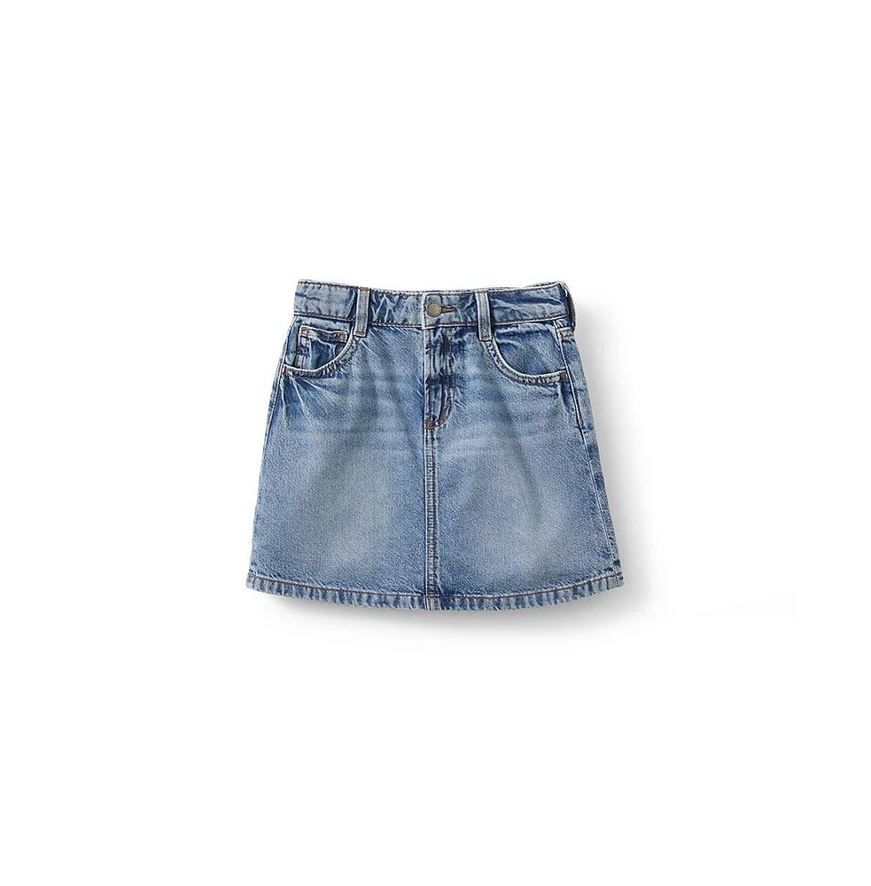Cotton On Girls Little/Big Alayna Aline Denim Skirt