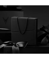 Box Chain Necklace - 2mm Stainless Steel Brushed Black Regular
